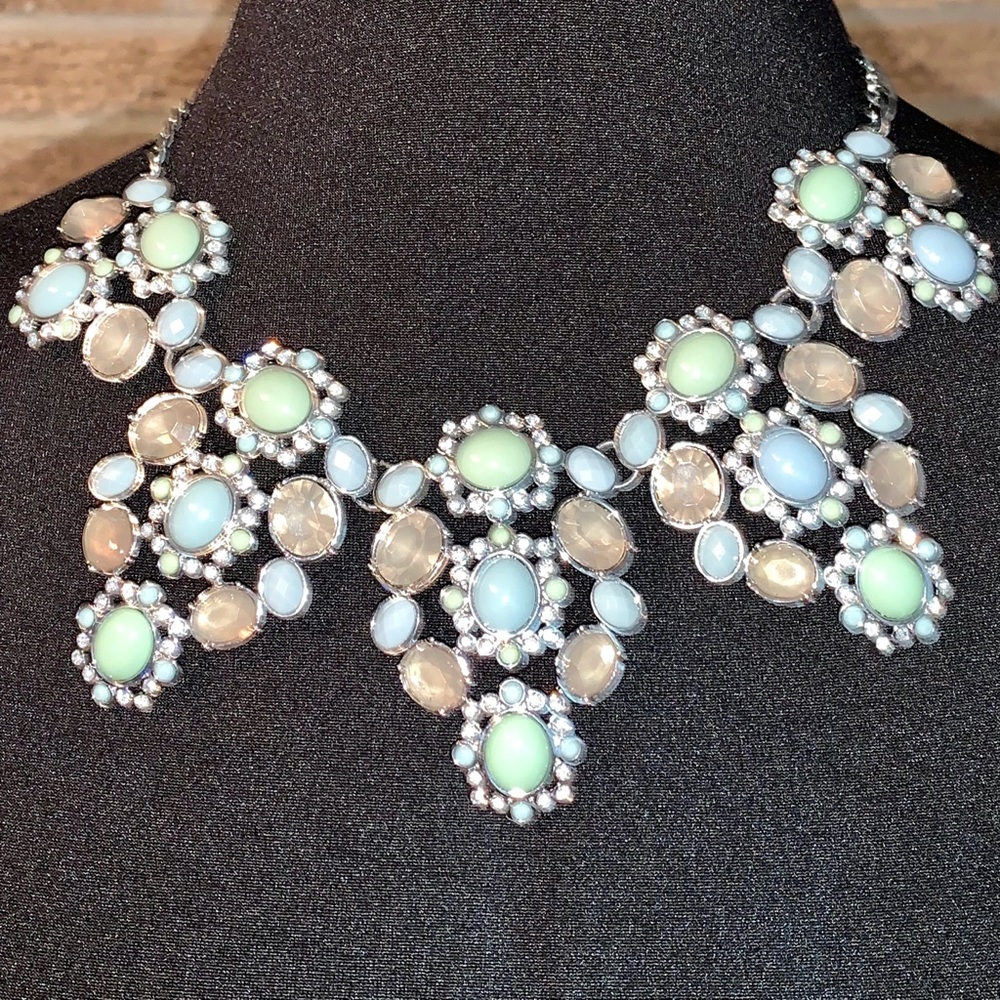 NEVER WORN - Blue/Green/Smoke Necklace